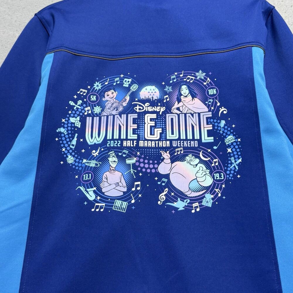 Disney Parks Wine & Dine 2022 Half Marathon Weekend RunDisney Jacket Medium - Picture 2 of 14